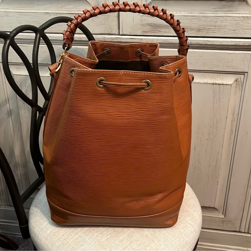 Louis Vuitton Brown Braided Handle Shoulder Bag